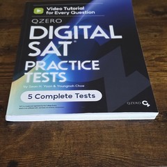 QZERO Digital SAT Practice Tests Paperback 5 Tests+Video Tutorials Yoon Choe