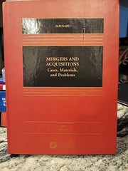 Aspen Casebook Ser.: Mergers and Acquisitions : Cases, Materials, and…