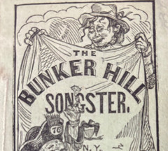 Bunker Hill Songster American Patriotic Lyrics 1870s 2.5×4.5″ booklet 36 pages