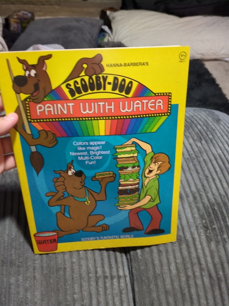 Scooby-Doo Paint With Water Book One Page Slightly Used Scoobys Fantastic World