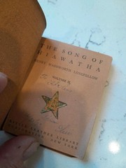Antique Hiawatha Vol 2 Longfellow Little Leather Library Redcroft Miniature Book