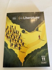 HMH INTO LITERATURE Grade 11 Volume 1 Student Edition—Like New
