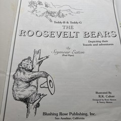 Roosevelt Bears Coloring Book 2000 14×11 3 Colored Pages 30 Pages Total