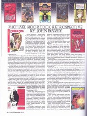 LOCUS #506 & 547 – Science Fiction fanzines – 16 pages on MICHAEL MOORCOCK.