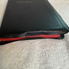 Holy Bible KJV Red Edges Self Pronouncing World Publishing 1950s Vtg BOX Great
