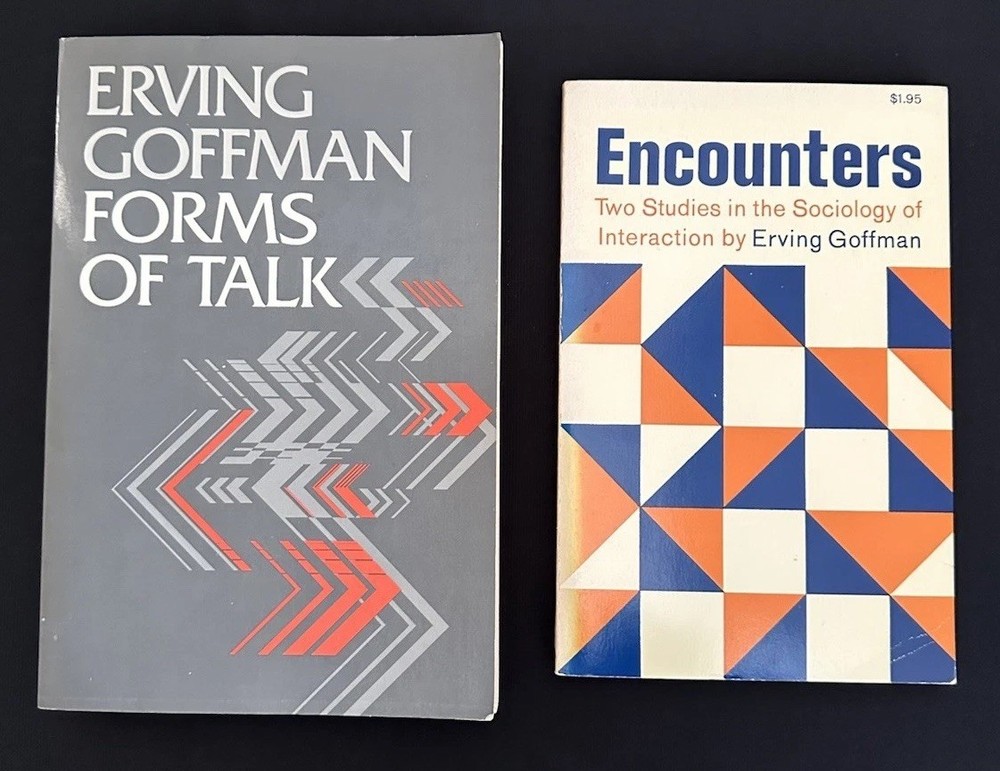 Erving Goffman Encounters 1963 + Forms of Talk 1981 PB Set VG Sociology