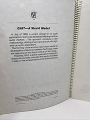 Vintage Encyclopedia Of Car Audio Alpine “GAIT” Blue Spiral PB 1991 Manual USA