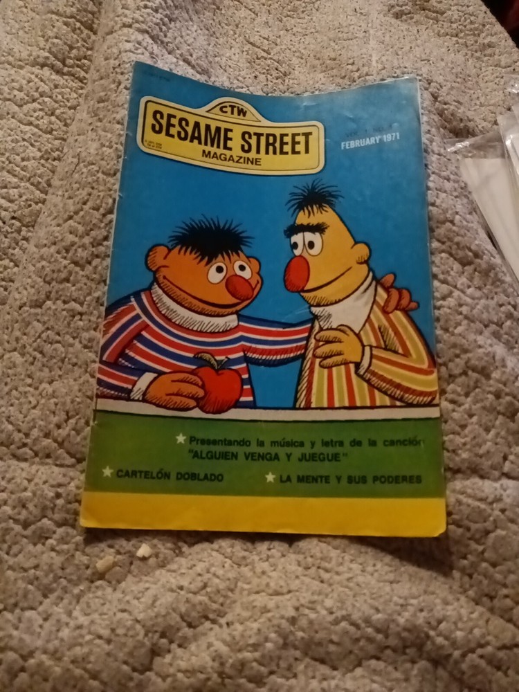 Spanish Sesame Street Magazine V1 #3 February 1971 En Espanol Comics TV Show