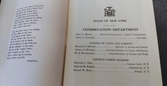 1943 Adirondack Canoe Routes, Recreation Circular 7 Booklet – 30 Pages