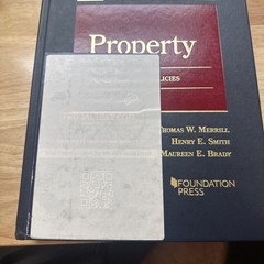 Property: Principles and Policies by Thomas Merrill