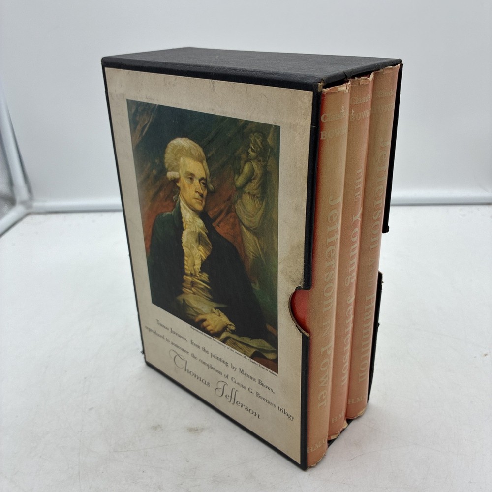 Thomas Jefferson TRILOGY Claude Bowers Power Young Hamilton 1945 Riverside Box