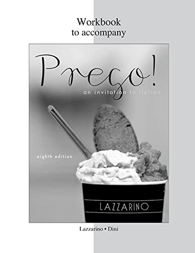Workbook for Prego by Lazzarino, Graziana