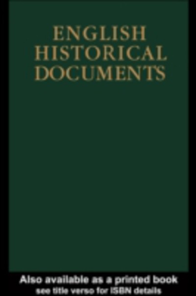 Andrew Prescott : English Historical Documents Expertly Refurbished Product