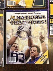 2003 LSU Tigers Football National Champions, Sugar Bowl Media Guide Lot Of 5