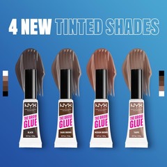NYX PROFESSIONAL MAKEUP The Brow Glue, Extreme 1 Count (0.17 Fl Oz), 05 Black