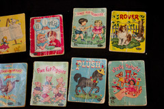 Vintage Whitman Tiny Tales Books Lot of 10 Five Fat Piggies Tommy Caboose 1950s
