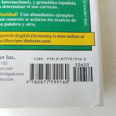 Merriam-Websters Spanish-English English Spanish Dictionary