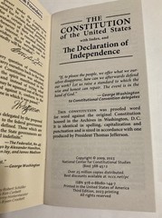 2 Pocket Constitution of United States of America & Declaration of Independence