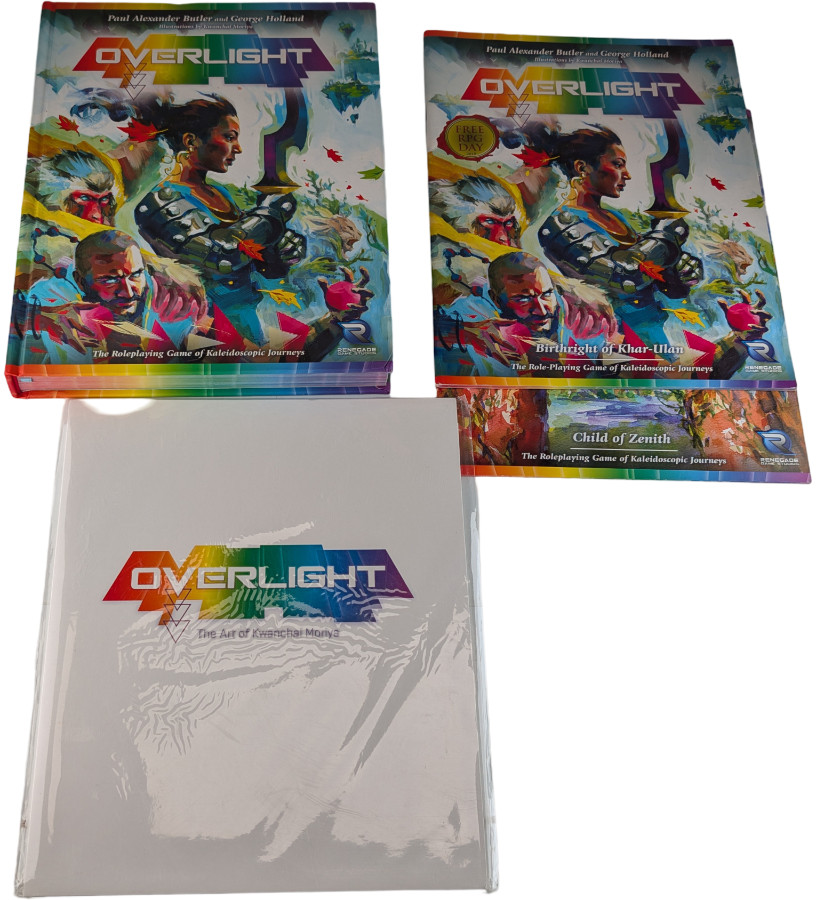 Overlight RPG lot rulebook Birthright of Khar Ulan Child of Zenith art set (RGS)
