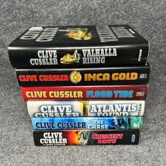 Lot of 6 Clive Cussler Dirk Pitt Hardcover with Dust Jacket VG