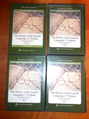 2 Great Courses (HUMAN LANGUAGE (CD) & ENGLISH LANGUAGE (DVD)) – VGC not tested