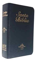 Bíblia mini bolsillo Reina Valera 1960 piel imitación canto dorado