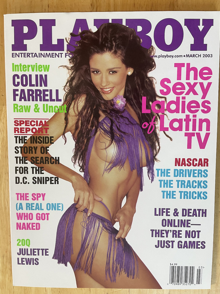 Playboy March 2003 Playmate Pennelope Jimenez, Juliette Lewis, Colin Farrell