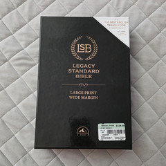 Legacy Standard Bible Large Print Wide Margin Hardcover Genuine Cowhide