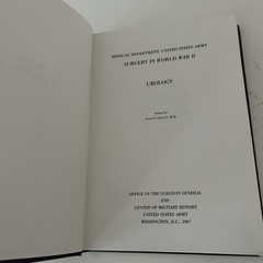 Medical Department US Army Surgery In World War II Urology Book 1987 Military