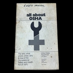 All About OSHA 1970 Booklet US Dept of Labor Occupational Safety Health Act