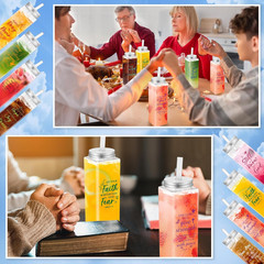 48 Pcs Easter Christian Gifts for Women Men 17 Oz Religious Scripture Plastic Cu