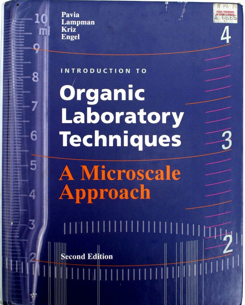 Introduction to Organic Laboratory Techniques by Donald L. Pavia 1995 Hardcover