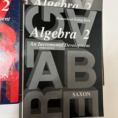 Saxon Algebra 2 SET (3rd Edition) Textbook, Answer Key & Test Forms (like New)