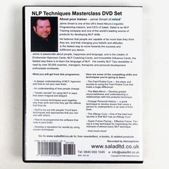 NLP TECHNIQUES MASTER CLASS 4 DVD video Conversational Hypnosis Mind Control
