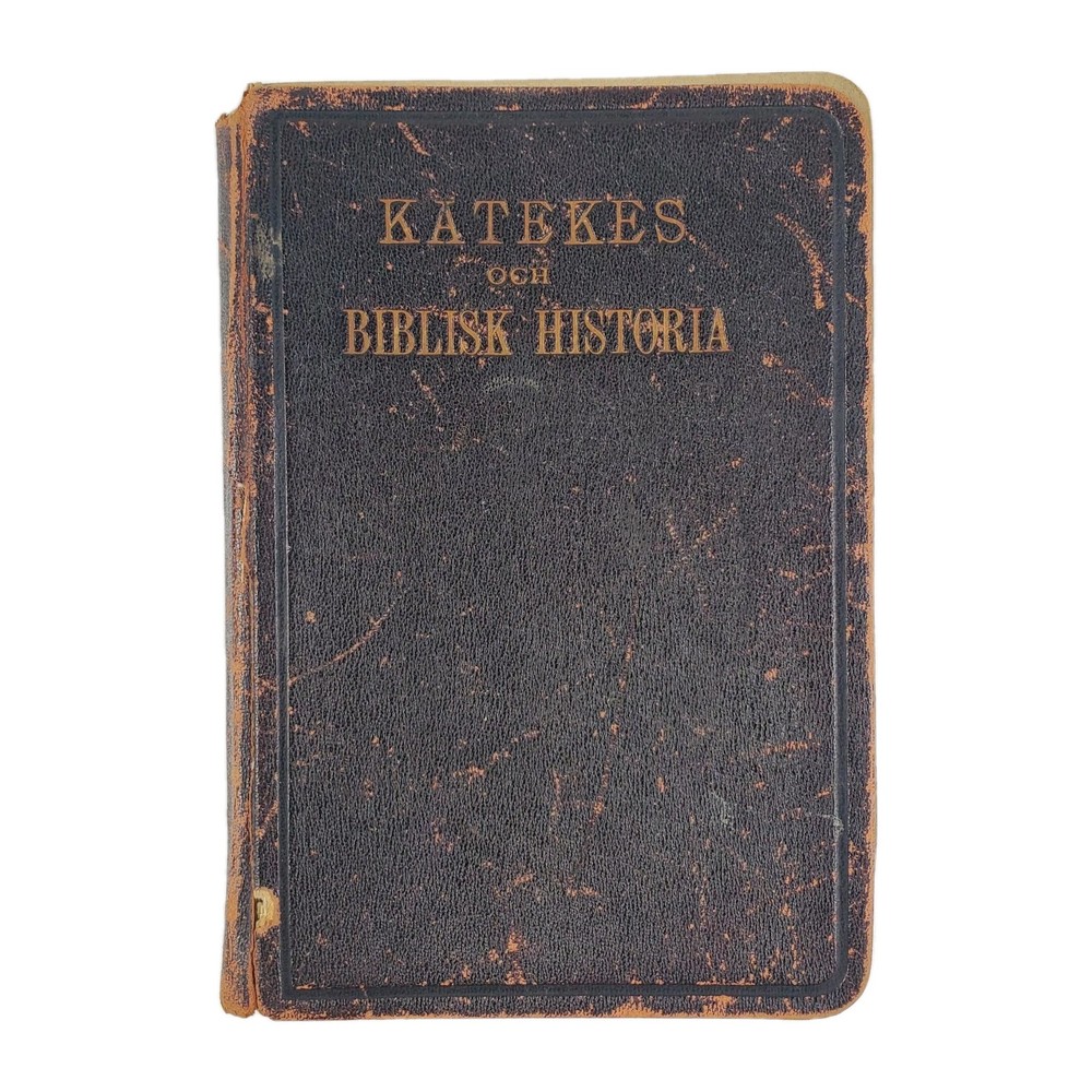 Antique 1902 Swedish Lilla Katekes Little Catechism Book Martin Luther