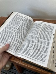 KJV Giant print Bible | Natural Genuine Leather | Thumb-Indexed | Red Letter