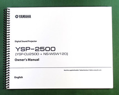 Yamaha YSP-2500 Instruction Manual: Full Color 83 Pages & Protective Covers!