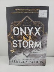 Onyx Storm (Standard Edition) by Rebecca Yarros (2025, Hardcover)