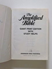 The Amplified Bible Giant Print Lockman Foundation Large Easy to Read AMP Bible