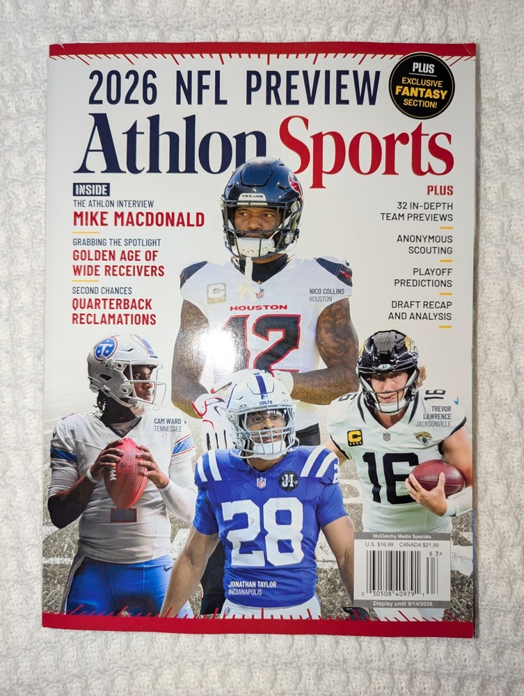 Athlon Sports June 2026 NFL Preview Special Edition Issue #6 Mike Macdonald