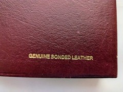KJV Red Letter Self-pronouncing Bible Bonded Leather Dugan Handheld 1986