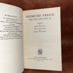 The Ego and the ID Sigmund Freud 1962 Norton Library Pb Edition VTG Paperback