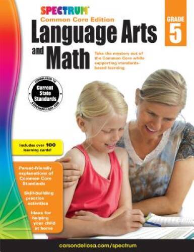 Spectrum Language Arts and Math, Grade 5: Common Core Edition – Paperback – GOOD