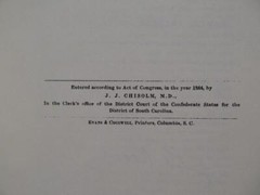 A MANUAL OF MILITARY SURGERY FOR CONFEDERATE SURGEONS – 1861 CIVIL WAR REPRINT