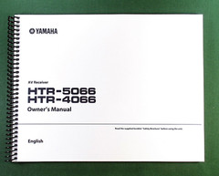 Yamaha HTR-5066 Instruction Manual: Full Color 112 Pages & Protective Covers!