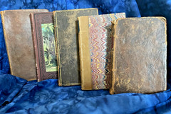 Tiny Antique Books; Miscellany, Plant World, Spectator, Columbian Orator #B46