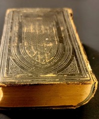 1849 Hymns Methodist Episcopal Church *Leather Binding 736 Pages Abolitionist  