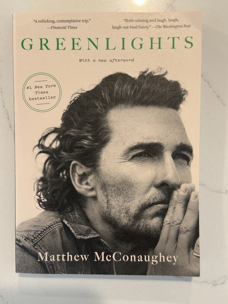 Greenlights by Matthew McConaughey Autograph Book Signed Auto Paperback #9