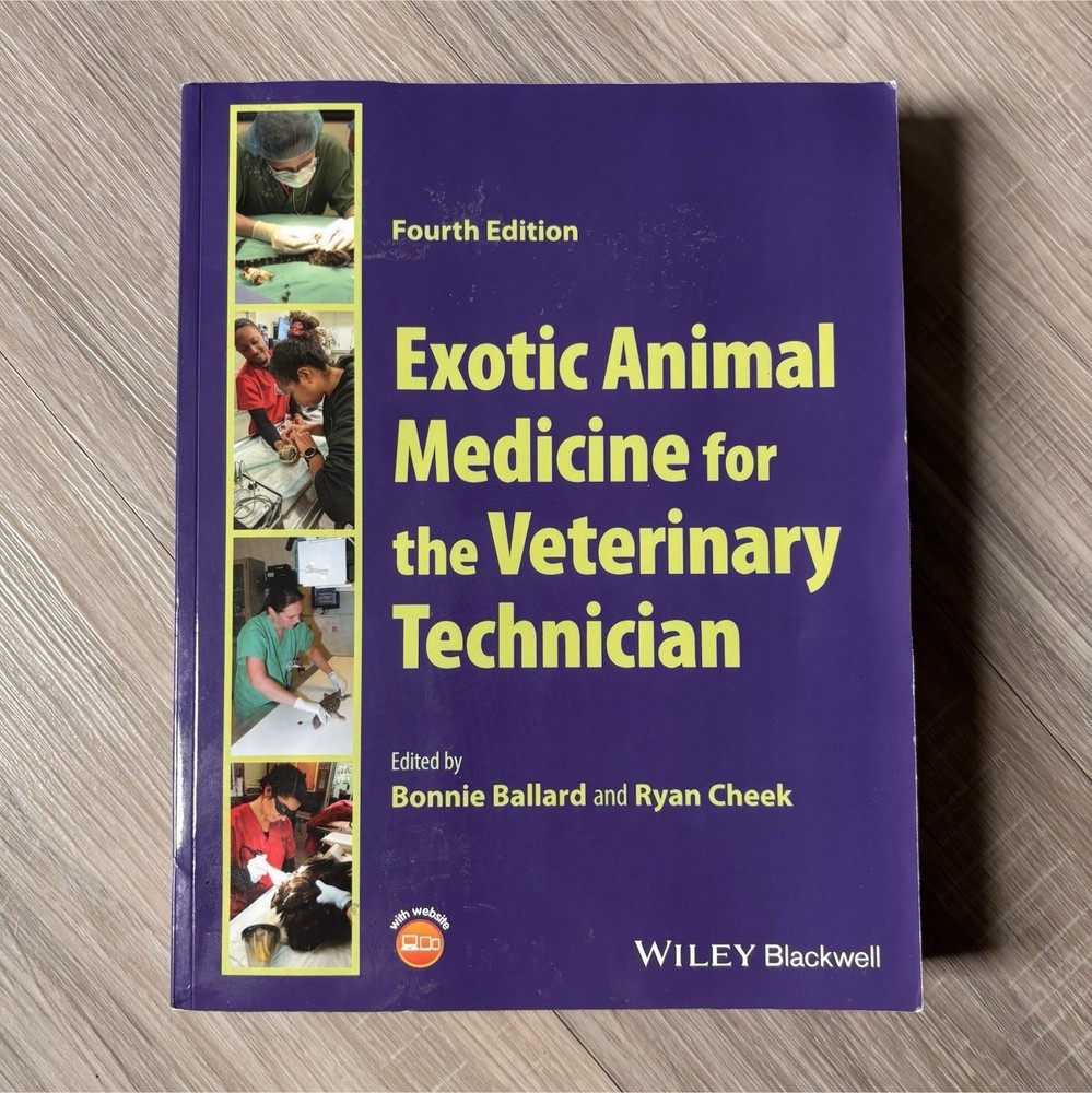 Wiley Blackwell Exotic Animal Medicine for Vet Tech 4th Ed Textbook
