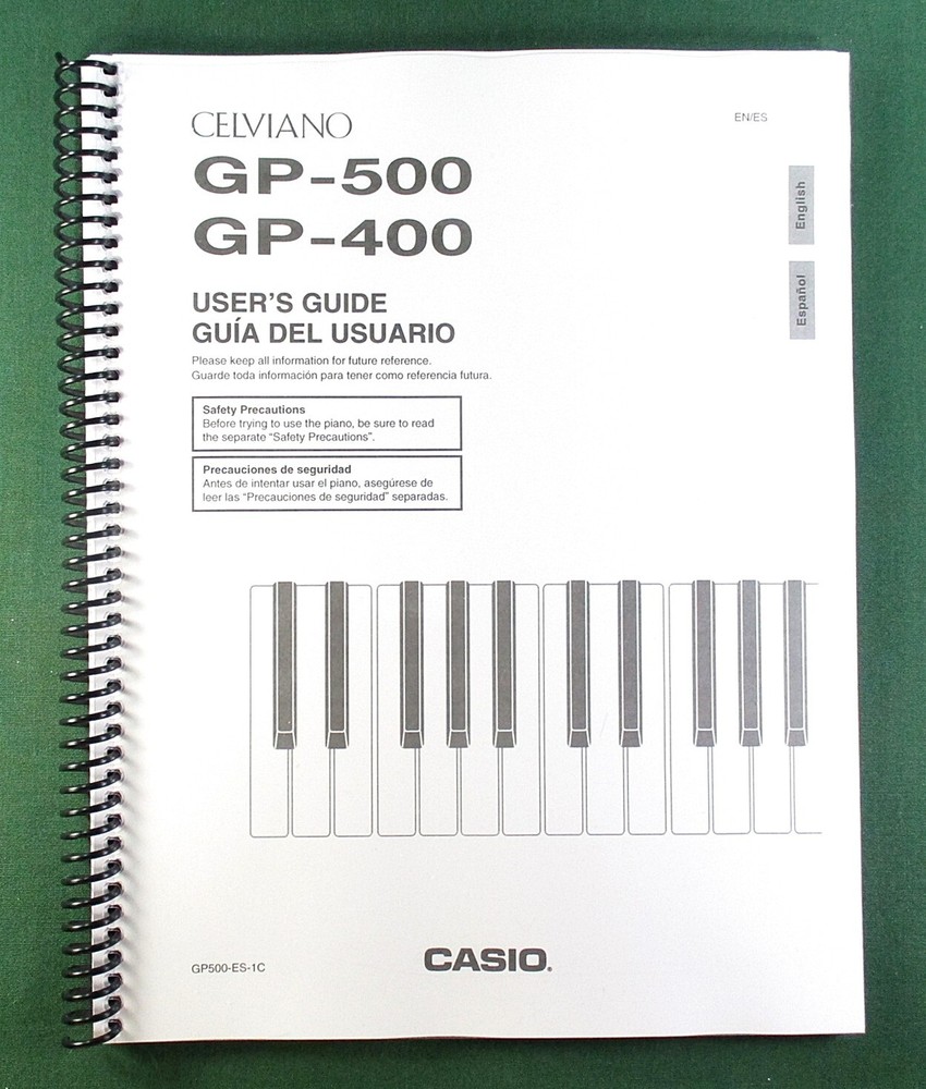 Casio GP-500 GP-400 Instruction Manual: 83 Pages Coil Bound & Protective Covers!